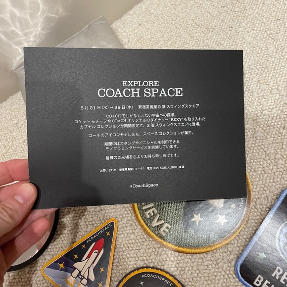 COACH X NASA Space Patches Stickers Japan Poster RARE - Picture 9 of 10